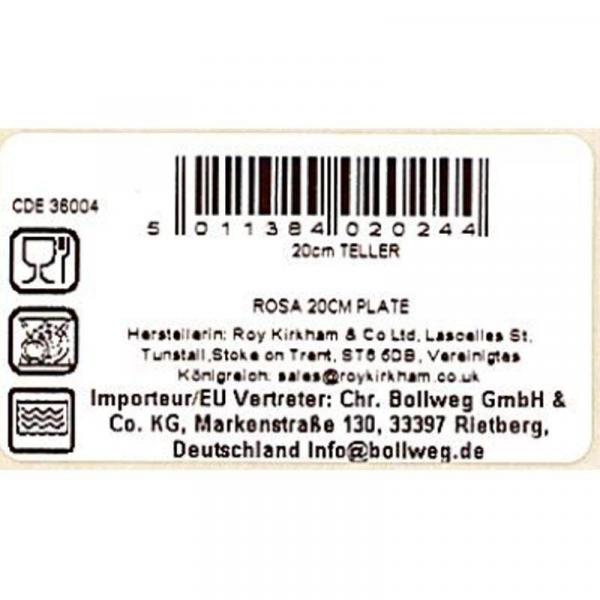 Kuchenteller Redoute Rose 21cm Roy Kirkham